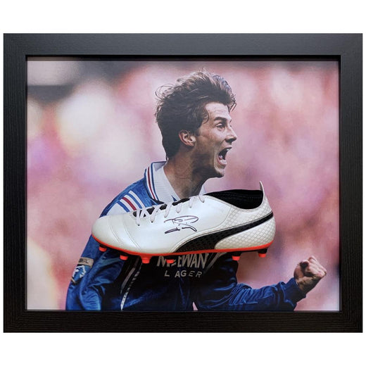 Rangers FC Laudrup Signed Boot (Framed)