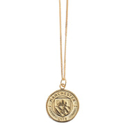 Manchester City FC 18ct Gold Plated on Silver Pendant & Chain