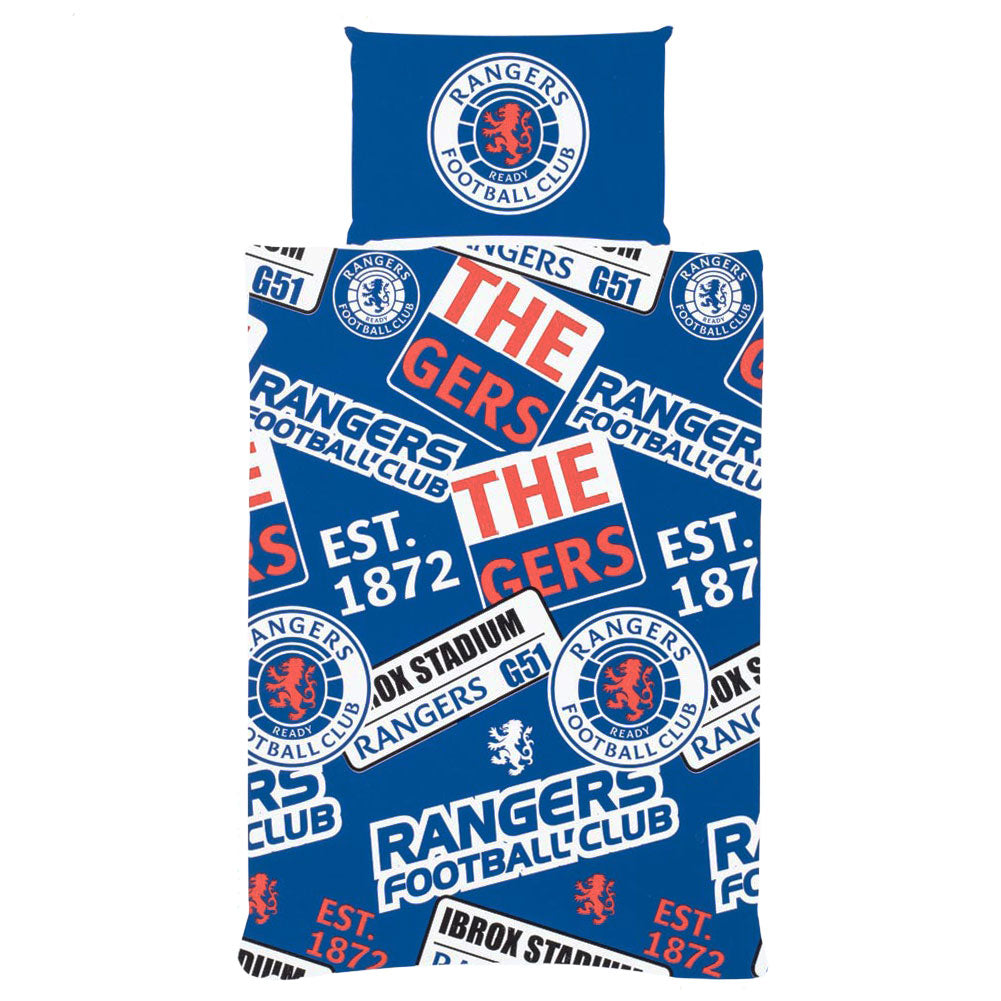 Rangers FC Patch Single Duvet Set