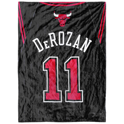 Chicago Bulls De Rozan Luxury Throw Blanket