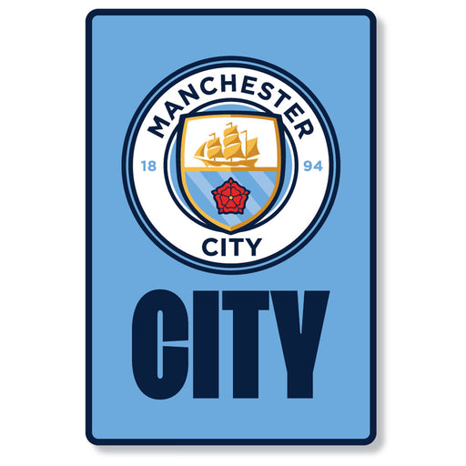 Manchester City FC Portrait LED Crest Sign