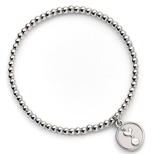 Tottenham Hotspur FC Silver Finish Bead Bracelet