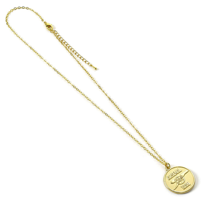 Arsenal FC Gold Finish Crest Necklace
