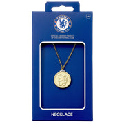 Chelsea FC Gold Finish Crest Necklace