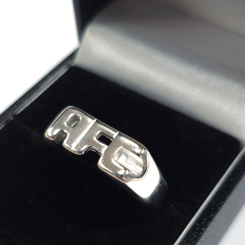 Arsenal FC Sterling Silver AFC Ring - S