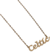 Celtic FC Gold Plated Name Dropper Necklace