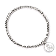 Real Madrid CF Silver Finish Bead Bracelet