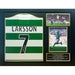 Celtic FC Larsson Centenary Retro Signed Shirt (Framed)