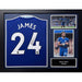 Chelsea FC James Signed Shirt (Framed)