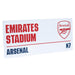 Arsenal FC White Street Sign