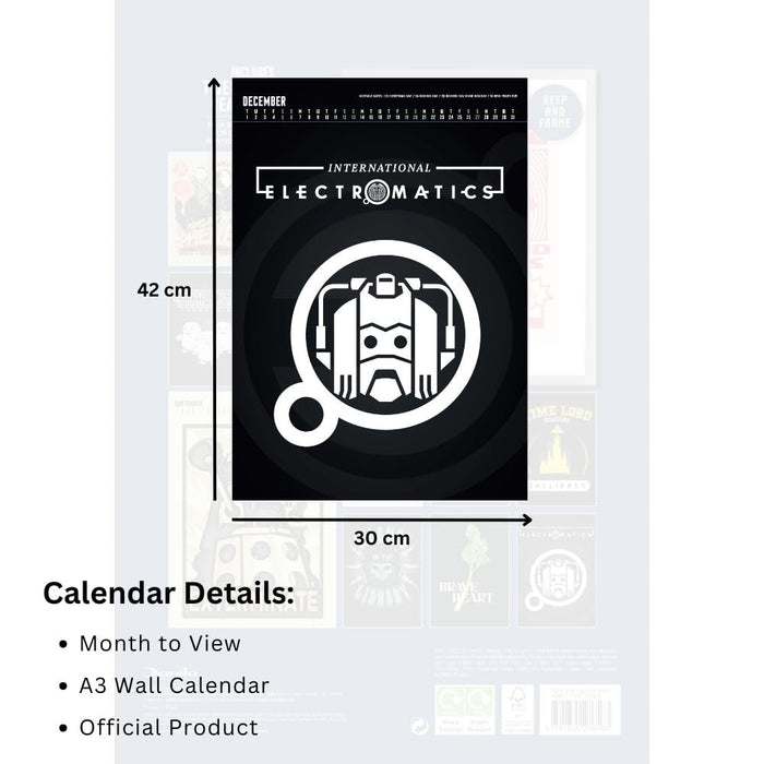 Doctor Who Classic Edition Deluxe Calendar 2026
