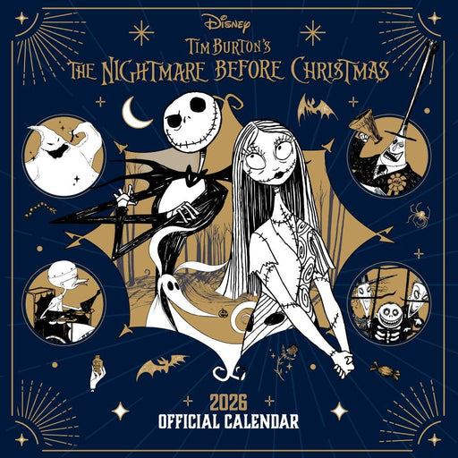 The Nightmare Before Christmas Square Calendar 2026