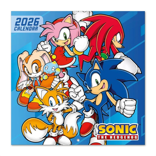 Sonic The Hedgehog Square Calendar 2026