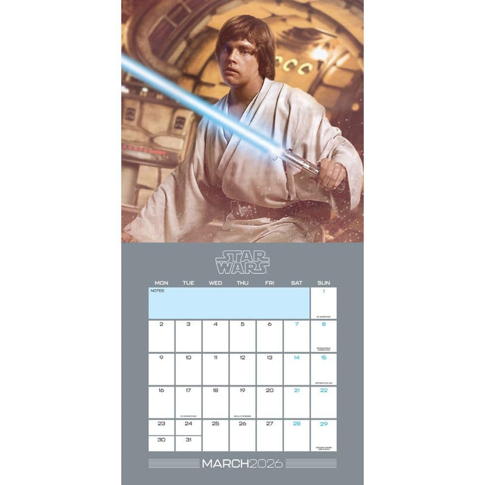Star Wars Square Calendar 2026