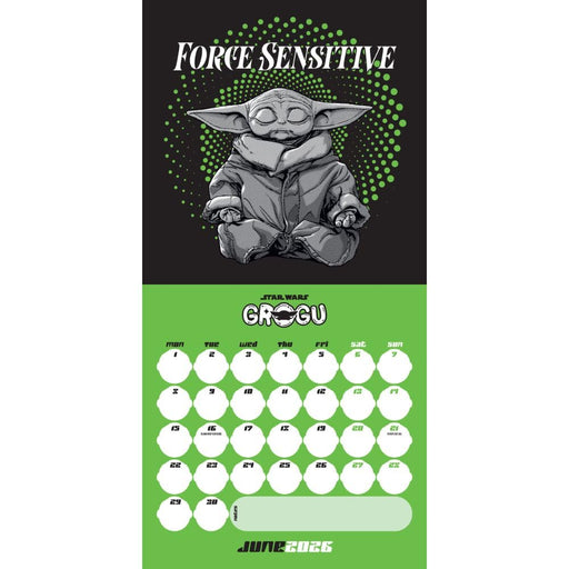 Star Wars: The Mandalorian Grogu Square Calendar 2026