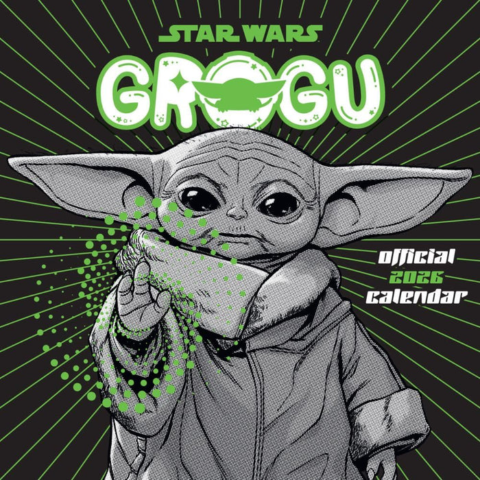 Star Wars: The Mandalorian Grogu Square Calendar 2026