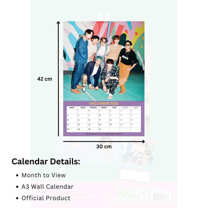 BTS A3 Calendar 2026