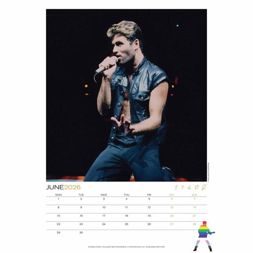 George Michael A3 Calendar 2026