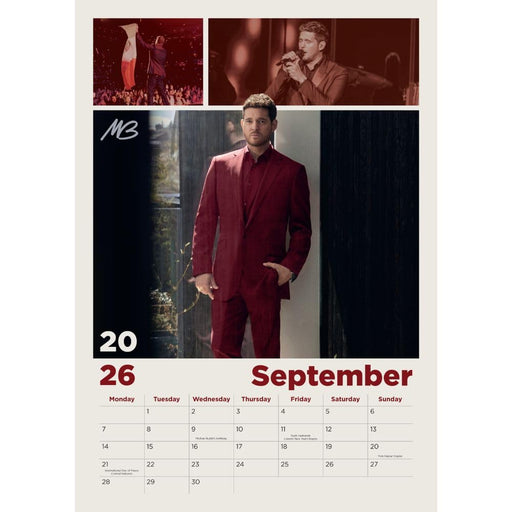 Michael Buble A3 Calendar 2026