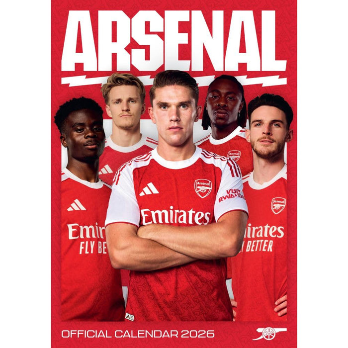 Arsenal FC A3 Calendar 2026