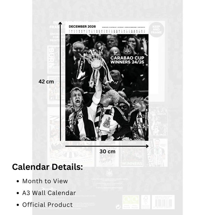 Newcastle United FC Deluxe Calendar 2026