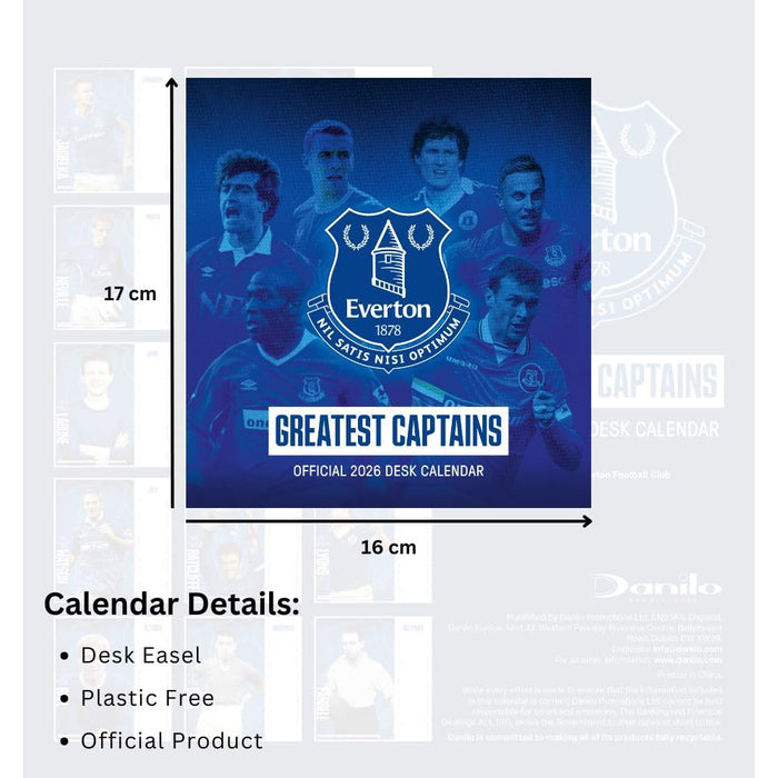 Everton FC Desktop Calendar 2026