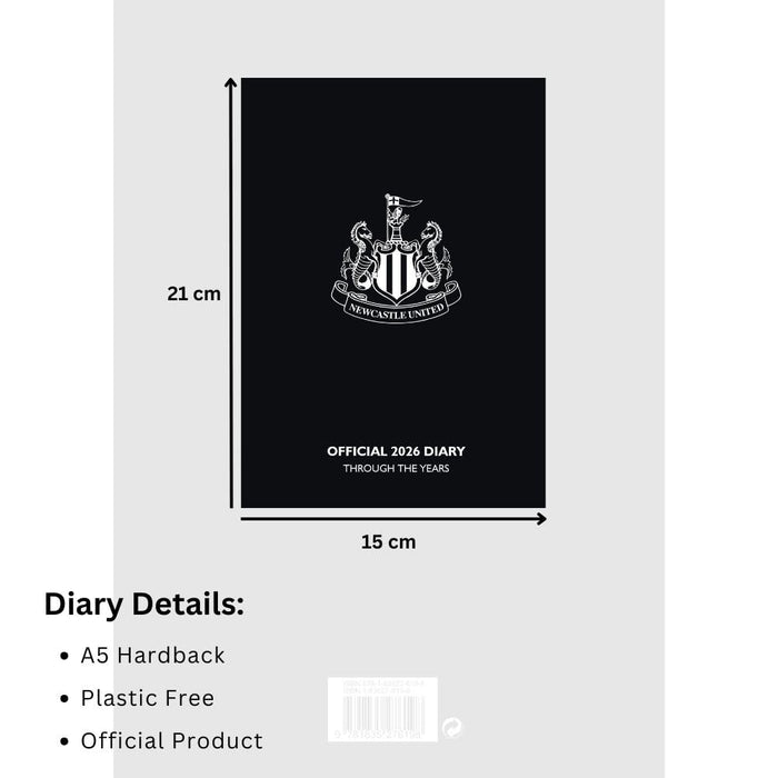 Newcastle United FC A5 Diary 2026