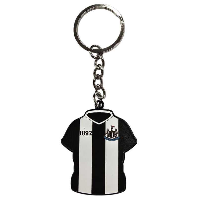 Newcastle United FC Home Shirt Keyring & Badge Set