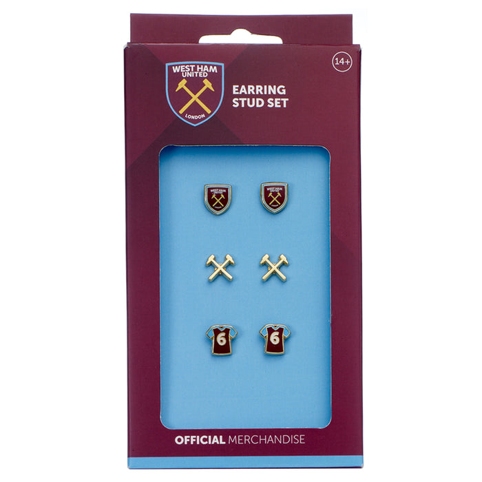 West Ham United FC Stud Earring Set