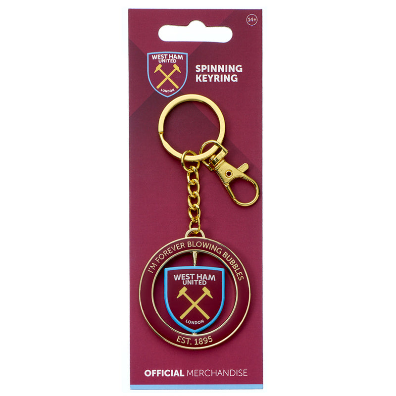 West Ham United FC Spinner Keyring