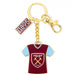 West Ham United FC Shirt Charm Keyring