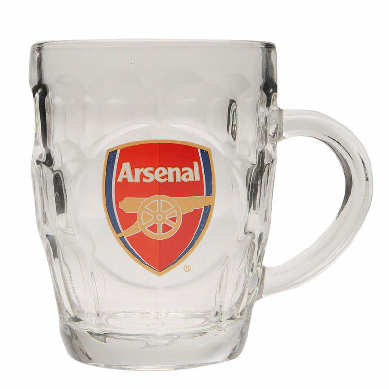 Arsenal FC Dimple Glass Tankard