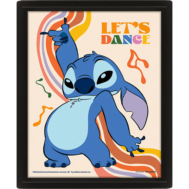 Lilo & Stitch Let's Dance Framed 3D Picture