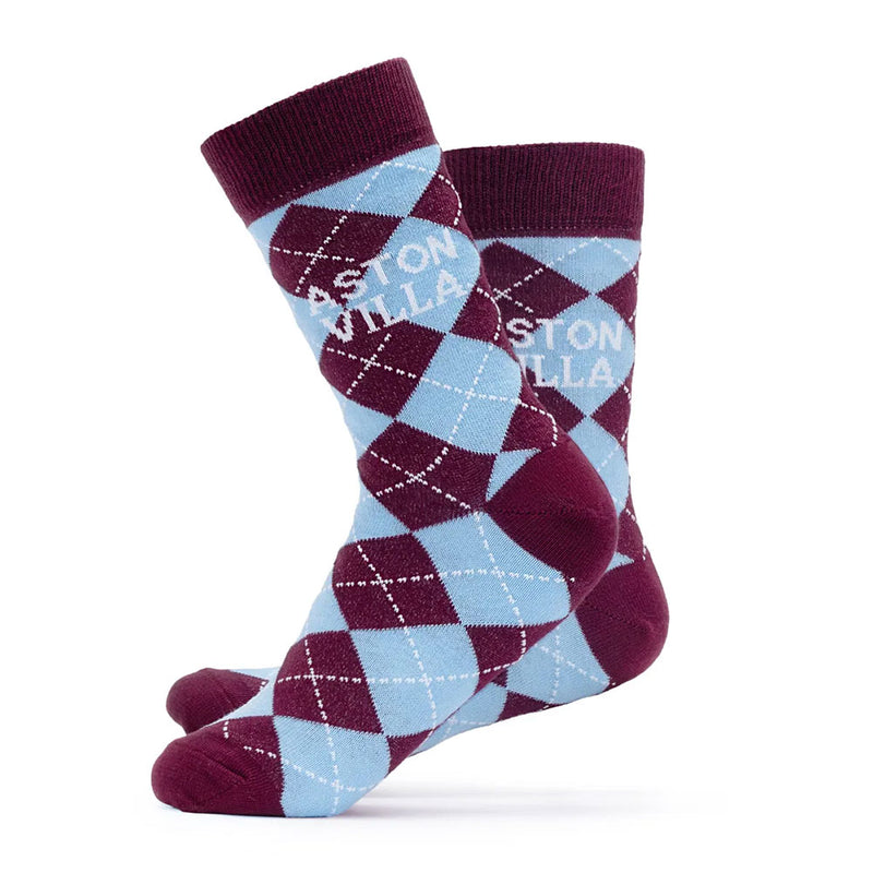 Aston Villa FC Twin Pack Dress Socks 7-11