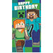 Minecraft Birthday Card With Stickers