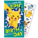 Pokemon Birthday Card With Stickers