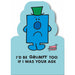 Mr. Men And Little Miss Mr Grumpy Birthday Card