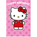 Hello Kitty Birthday Card With Stickers