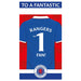 Rangers FC FC Personalised Birthday Card