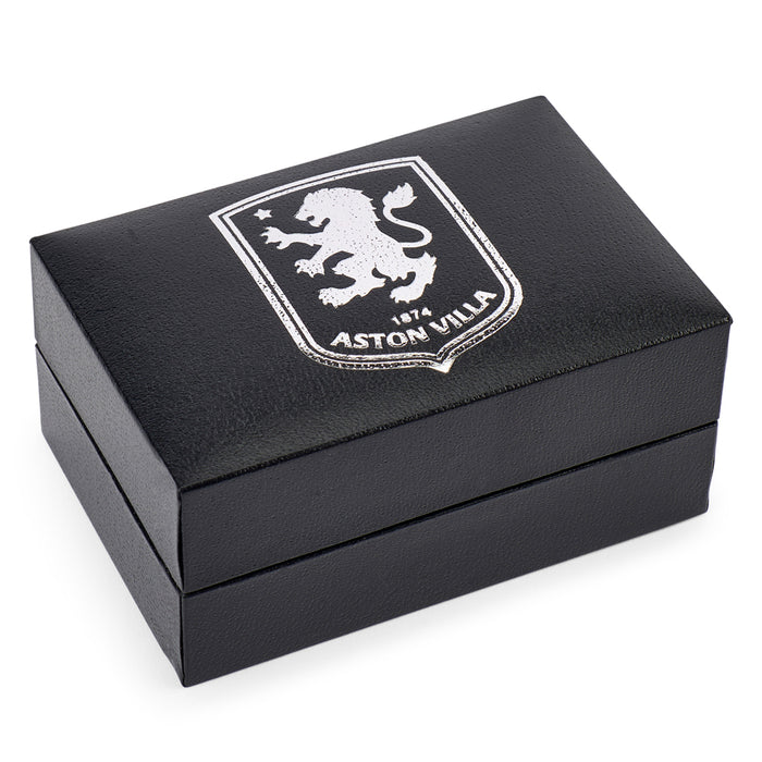 Aston Villa FC Silver Plated Formed Cufflinks