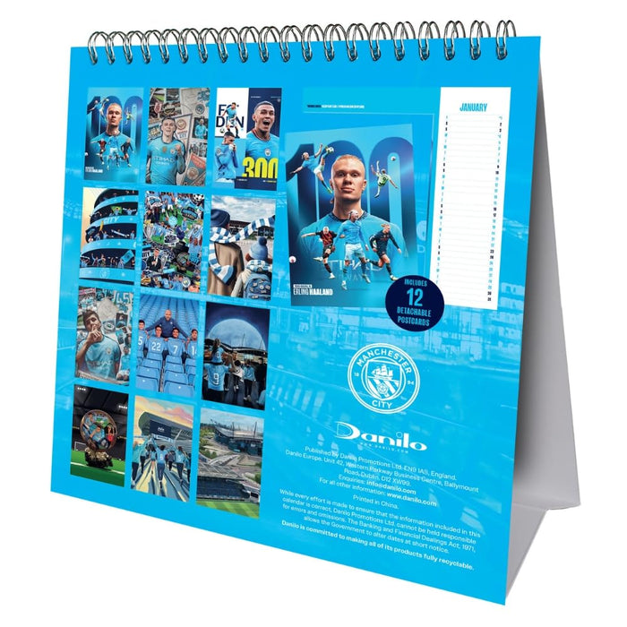 Manchester City FC Desktop Calendar 2027