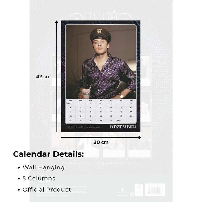 Elvis A3 Calendar 2027