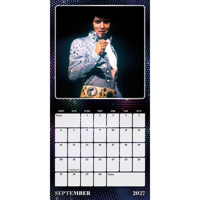 Elvis Square Calendar 2027