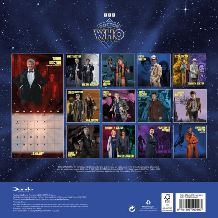 Doctor Who Square Calendar 2027