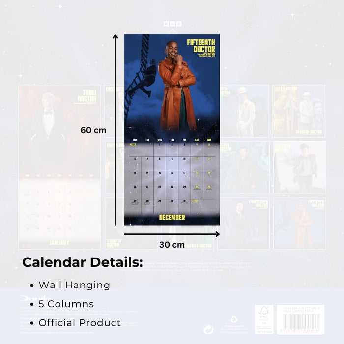 Doctor Who Square Calendar 2027