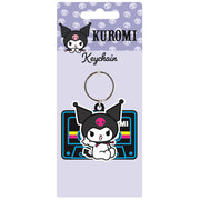 Kuromi PVC Spinner Keyring