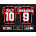 AC Milan 1988 Gullit & Van Basten Signed Shirts (Dual Framed) - Excellent Pick