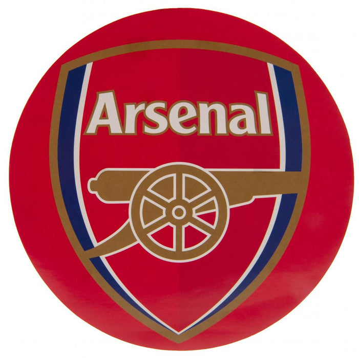 Arsenal FC Big Crest Circular Sticker - Excellent Pick