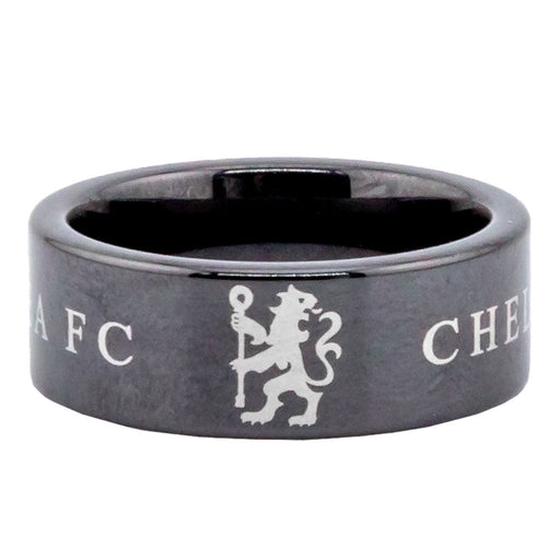 Chelsea FC Black Ceramic Ring Large - Excellent Pick