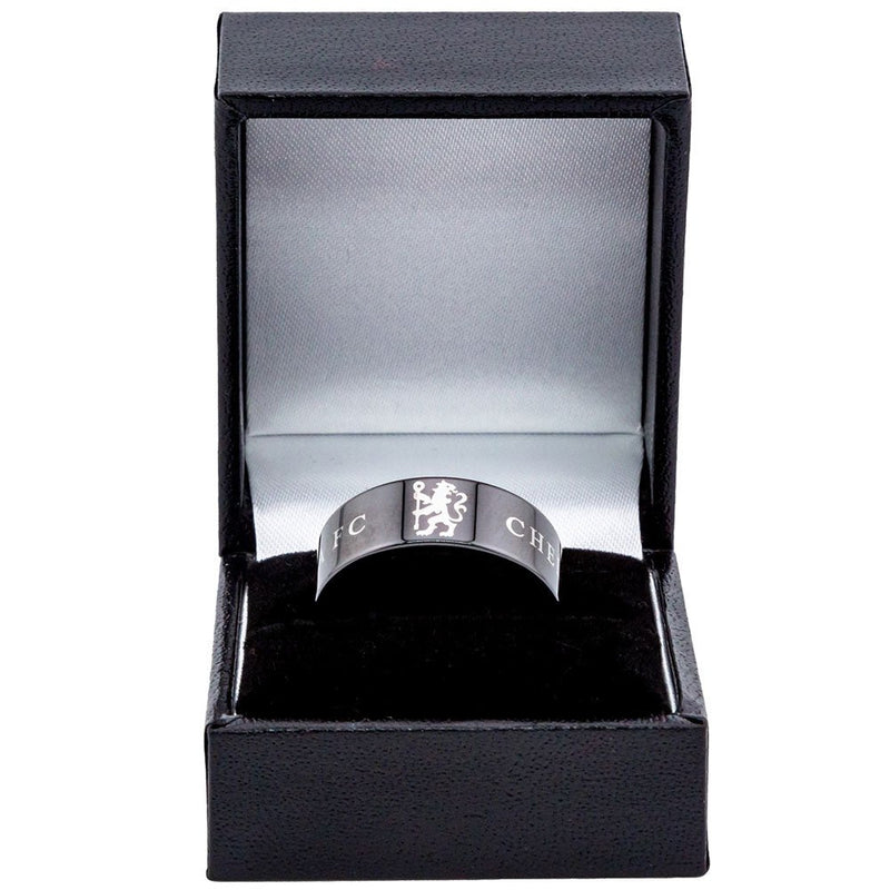 Chelsea FC Black Ceramic Ring Medium - Excellent Pick